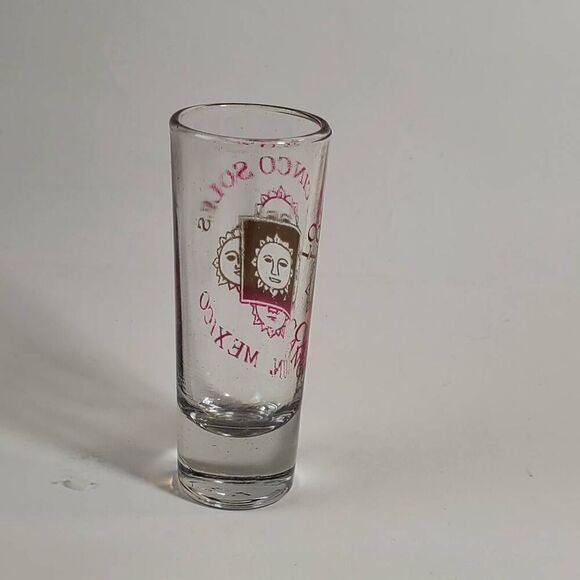 Collectible Shot Glasses Los Cinco Sol Cancun, MX - Picture 4 of 5